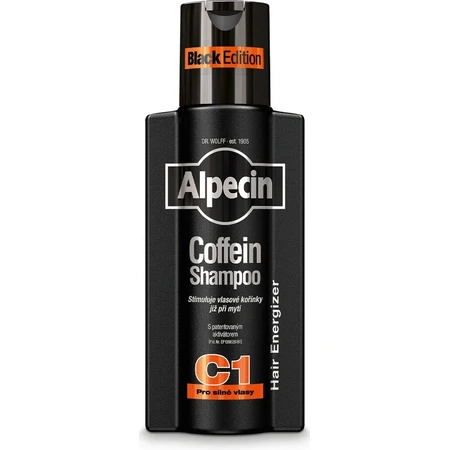 ALPECIN Energising Energiser Coffein Shampoo C1 Black Edition 1×375 ml, shampoo