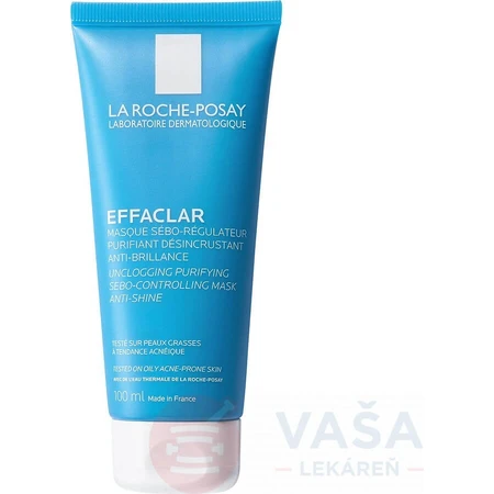 LA ROCHE-POSAY Mascarilla limpiadora confusa para el control del sebo y la desobstrucción de los poros 100 ml 1×100 ml, mascarilla limpiadora