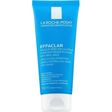 LA ROCHE-POSAY Mascarilla limpiadora confusa para el control del sebo y la desobstrucción de los poros 100 ml 1×100 ml, mascarilla limpiadora