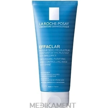 LA ROCHE-POSAY Mascarilla limpiadora confusa para el control del sebo y la desobstrucción de los poros 100 ml 1×100 ml, mascarilla limpiadora
