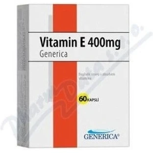 GENERICA Vitamin E 400 IU 1×60 cps, food supplement