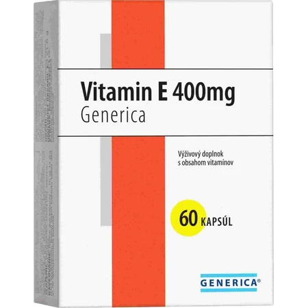 GENERICA Vitamin E 400 IU 1×60 cps, food supplement