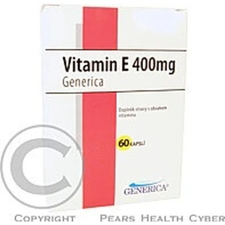 GENERICA Vitamin E 400 IU 1×60 cps, food supplement