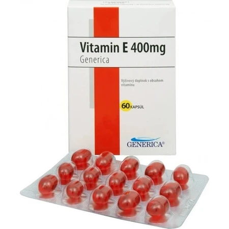 GENERICA Vitamin E 400 IU 1×60 cps, food supplement