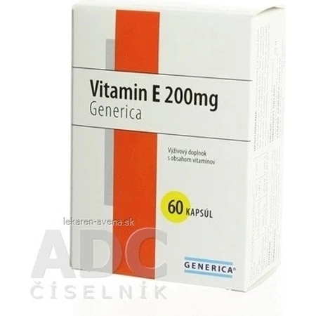 GENERICA Vitamin E 400 IU 1×60 cps, food supplement
