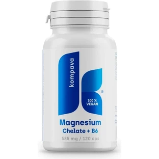 kompava Magnesiumchelaat + B6 1x120 cps, voedingssupplement