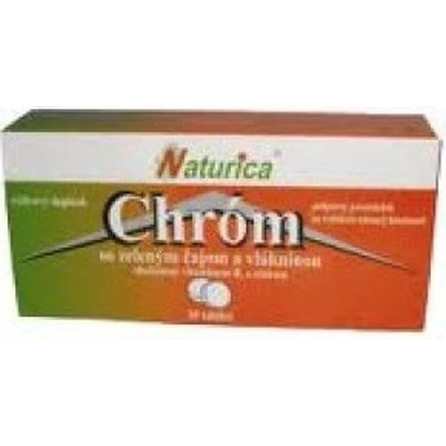Naturica CHROM with green tea and fiber 1×30 pcs, tbl (chromium 35 µg)