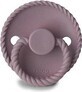 FRIGG Rope Silicone Soother Twilight Mauve,,+6m, 1 pc 1&#215;1 pc, silicone soother