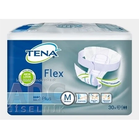 TENA Flex Plus M 1×30 stuks, incontinentieslip met snel los te maken tailleband