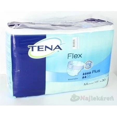 TENA Flex Plus M 1×30 stuks, incontinentieslip met snel los te maken tailleband