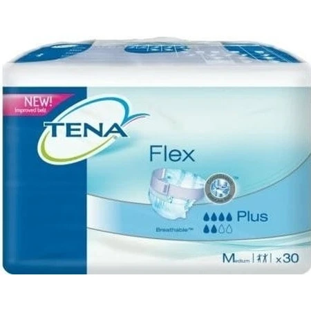 TENA Flex Plus M 1×30 stuks, incontinentieslip met snel los te maken tailleband