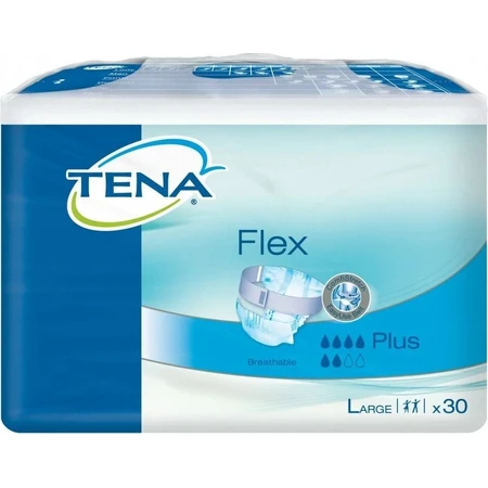 TENA Flex Plus M 1×30 stuks, incontinentieslip met snel los te maken tailleband