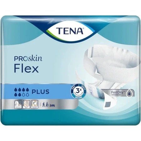 TENA Flex Plus M 1×30 stuks, incontinentieslip met snel los te maken tailleband