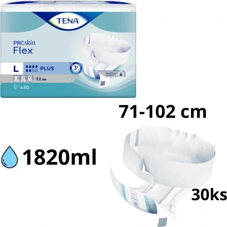 TENA Flex Plus M 1×30 stuks, incontinentieslip met snel los te maken tailleband