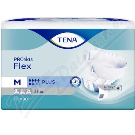 TENA Flex Plus M 1×30 stuks, incontinentieslip met snel los te maken tailleband