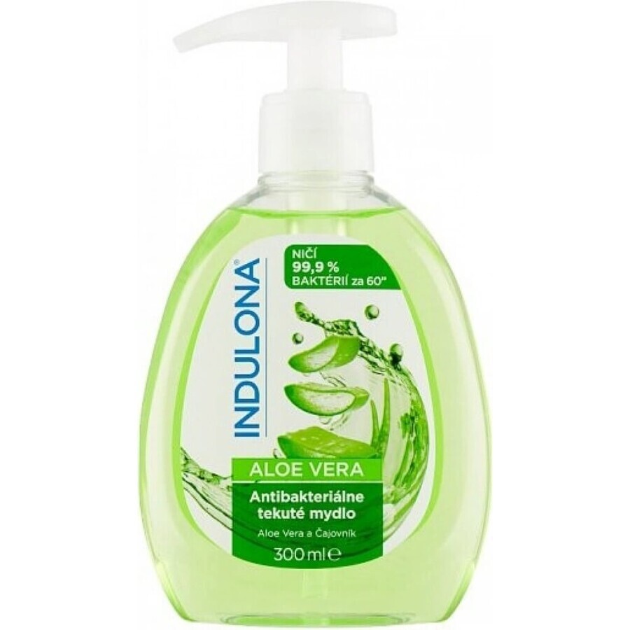 INDULONA Antibacterial liquid soap ALOE VERA 1x300 ml, soap