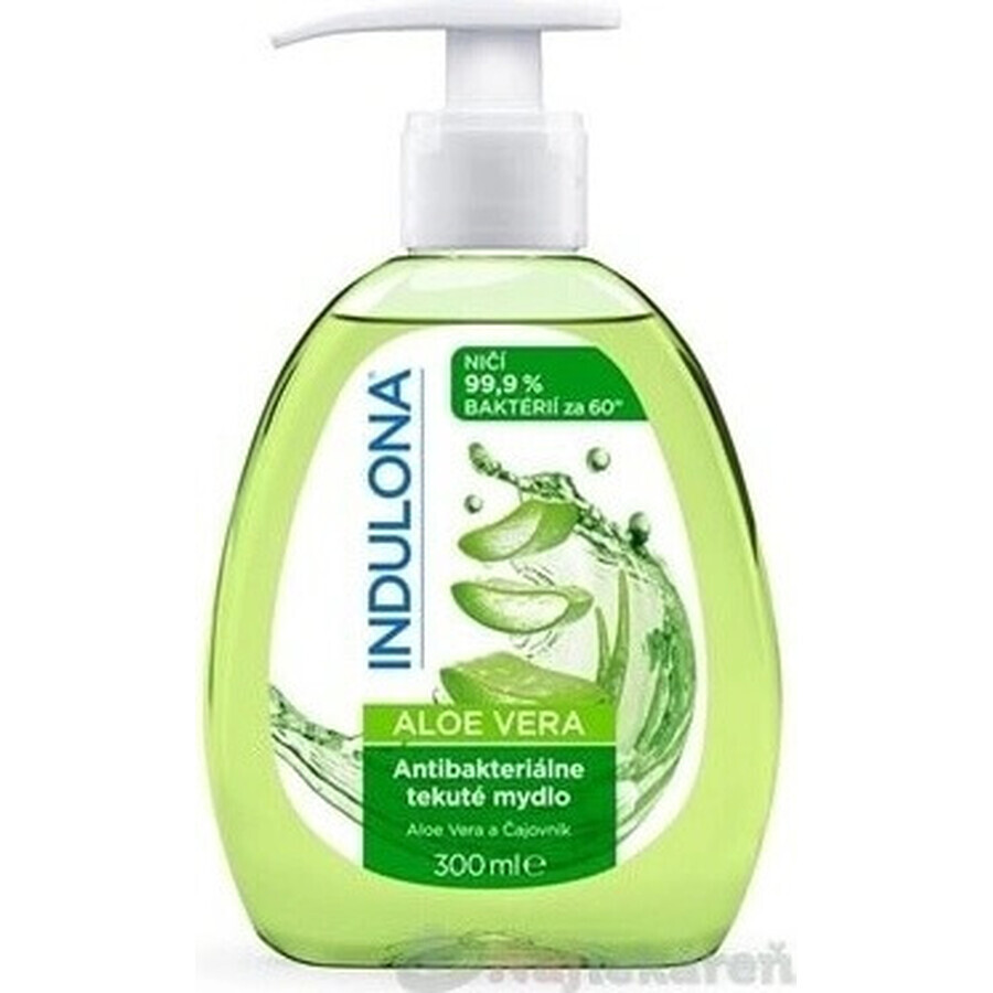 INDULONA Antibacterial liquid soap ALOE VERA 1x300 ml, soap