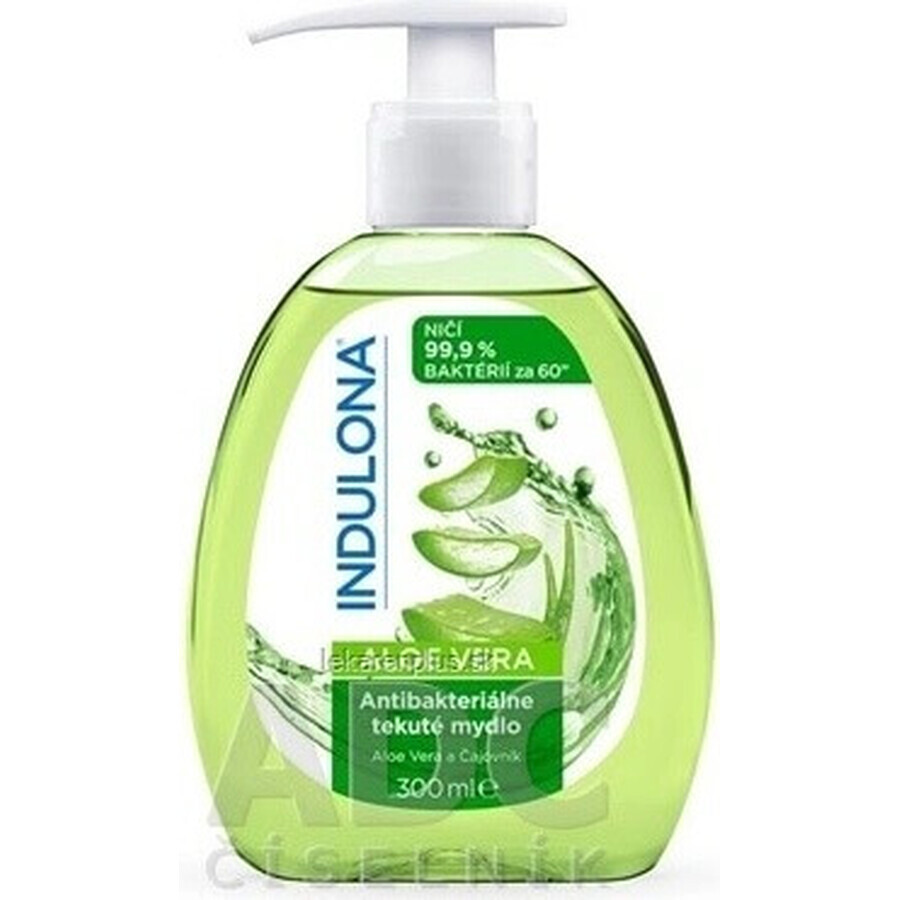 INDULONA Antibacterial liquid soap ALOE VERA 1x300 ml, soap