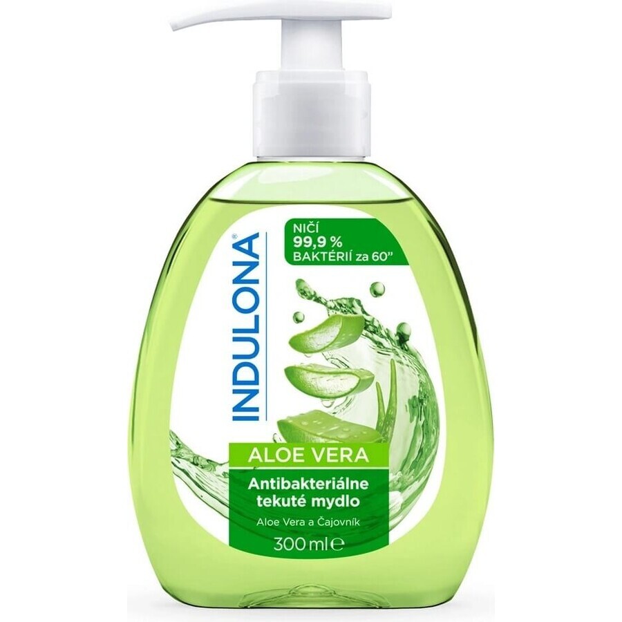 INDULONA Antibacterial liquid soap ALOE VERA 1x300 ml, soap