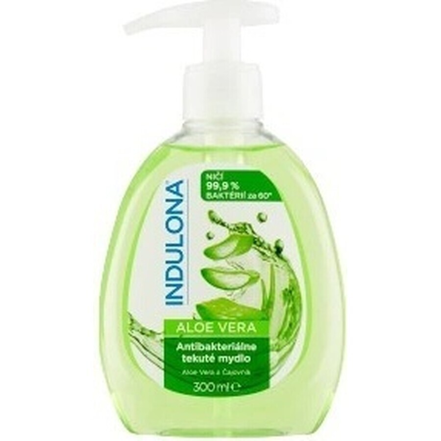 INDULONA Antibacterial liquid soap ALOE VERA 1x300 ml, soap