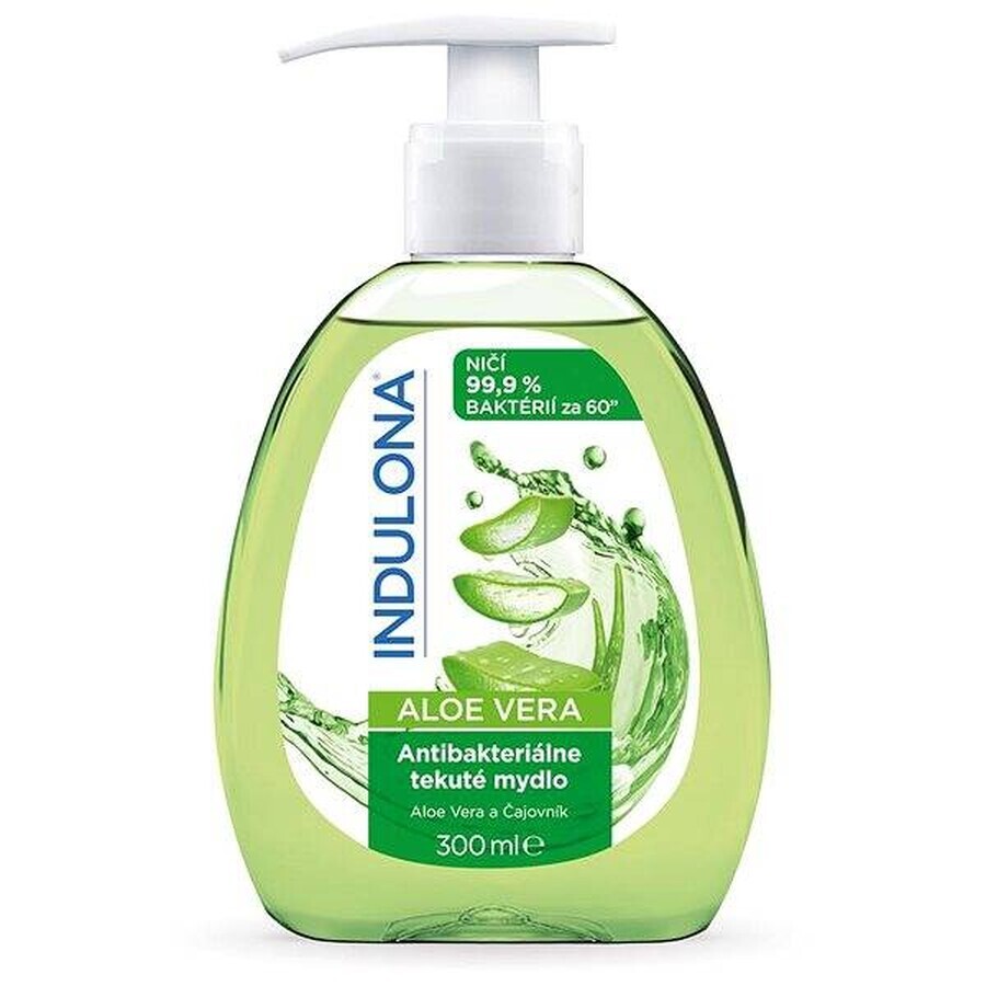 INDULONA Antibacterial liquid soap ALOE VERA 1x300 ml, soap