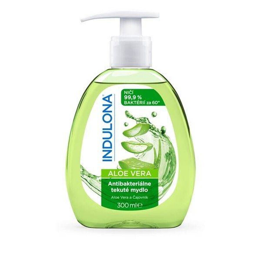 INDULONA Antibacterial liquid soap ALOE VERA 1x300 ml, soap