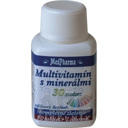 MedPharma MULTIVITAMINE MET MINERALEN 30 INGREDIENTEN 1×37 tbl, voedingssupplement