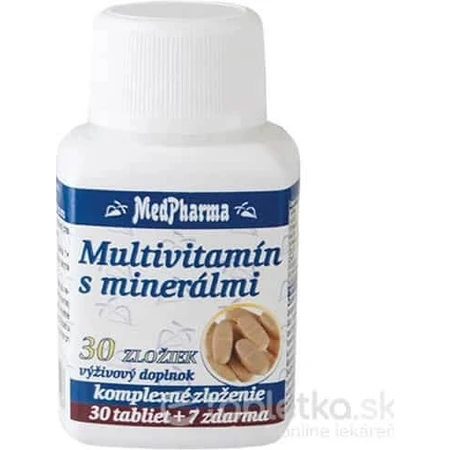 MedPharma MULTIVITAMINE MET MINERALEN 30 INGREDIENTEN 1×37 tbl, voedingssupplement