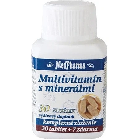 MedPharma MULTIVITAMINE MET MINERALEN 30 INGREDIENTEN 1×37 tbl, voedingssupplement