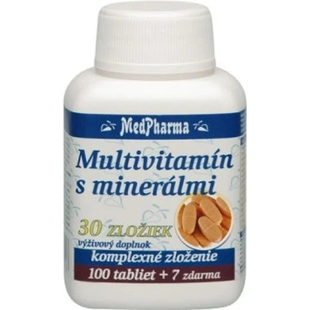 MedPharma MULTIVITAMINE MET MINERALEN 30 INGREDIENTEN 1×37 tbl, voedingssupplement
