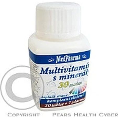 MedPharma MULTIVITAMINE MET MINERALEN 30 INGREDIENTEN 1×37 tbl, voedingssupplement