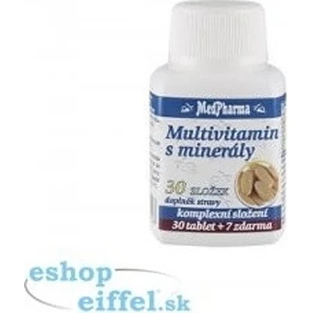 MedPharma MULTIVITAMINE MET MINERALEN 30 INGREDIENTEN 1×37 tbl, voedingssupplement