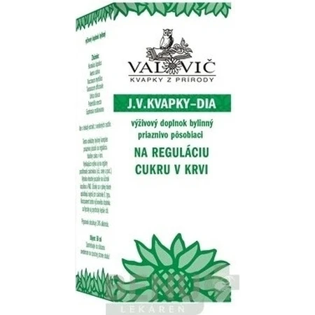 J.V. CAPS - DIA 1×50 ml, pour le contrôle de la glycémie