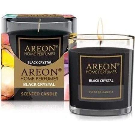 Areon Vela Vela de Cristal Negro 120g 1×1 ud, vela perfumada