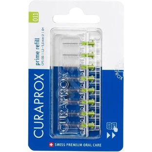 CURAPROX CPS 011 prime navulling lichtgroen 1×8 stuks, interdentale ragers zonder houder
