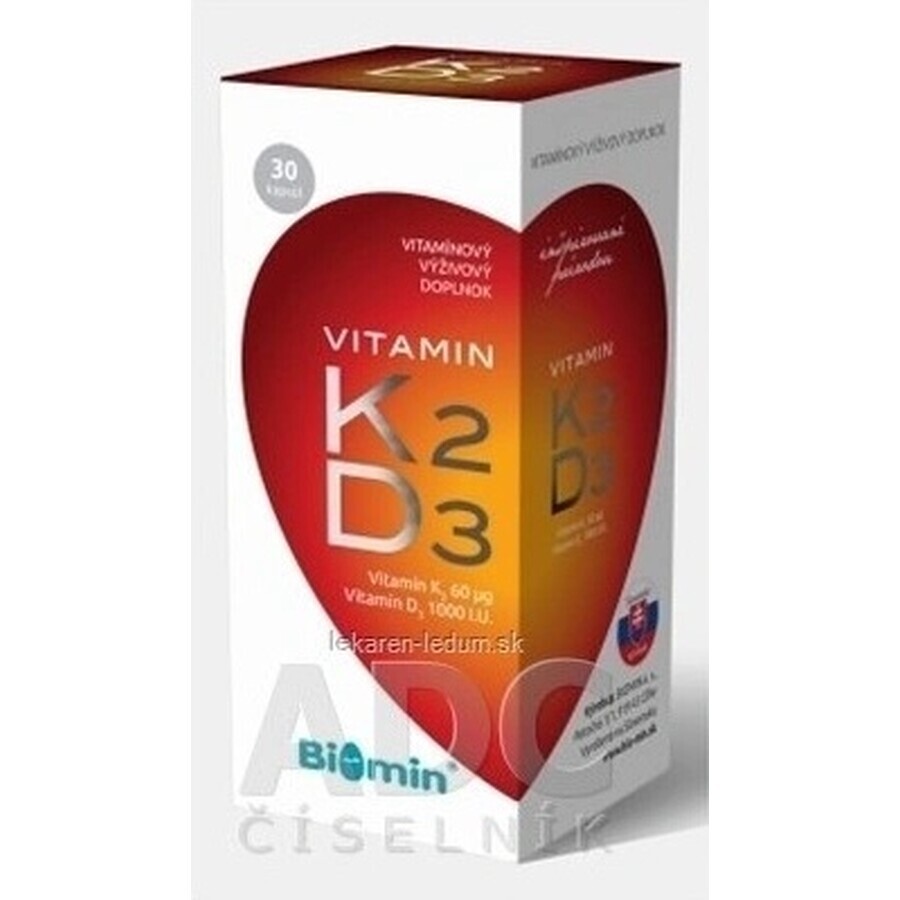 Biomin VITAMINE K2 + D3 PROTECT cps 1x30 stuks