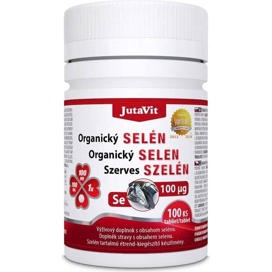 JutaVit Selenio orgánico 100 µg tbl 1x100 unid.