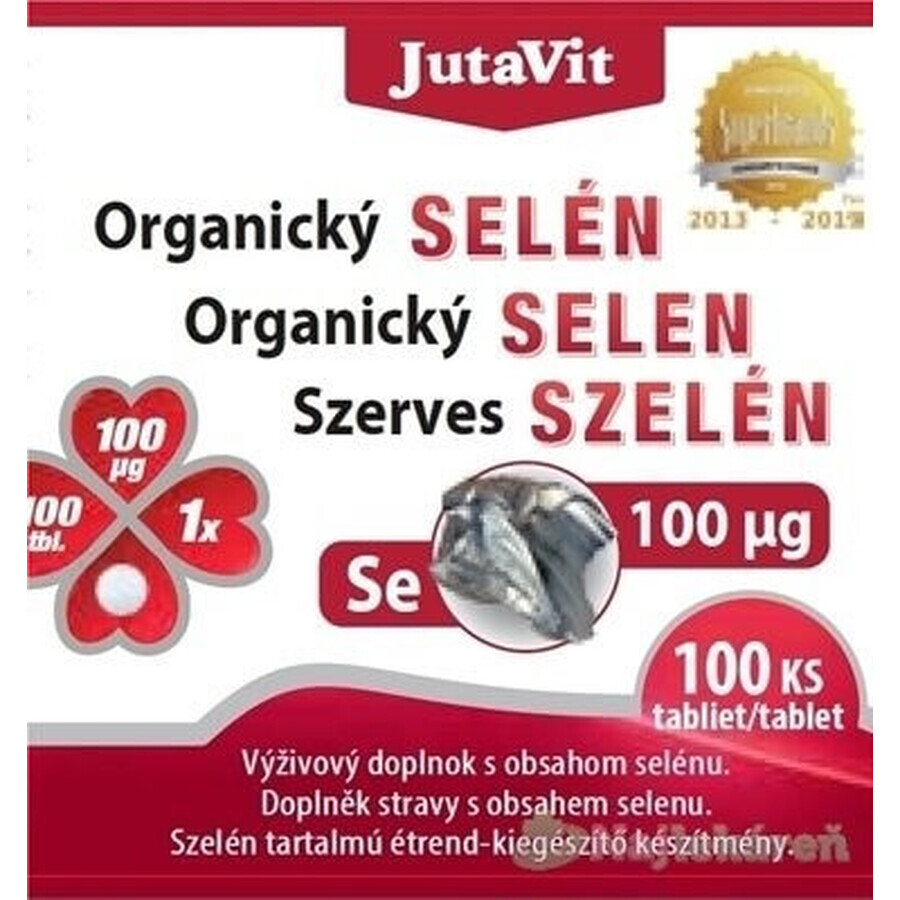 JutaVit Selenio orgánico 100 µg tbl 1x100 unid.