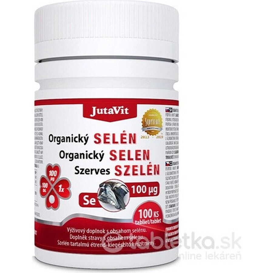 JutaVit Selenio orgánico 100 µg tbl 1x100 unid.