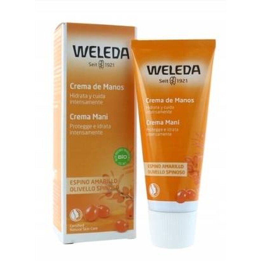 WELEDA Crema de Manos Espino Amarillo 1×50 ml, crema nutritiva