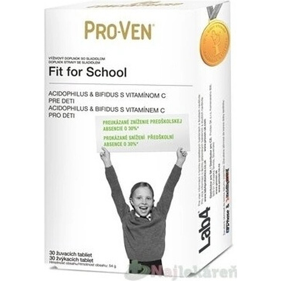 Pro-Ven Fit voor School 1×30 stuks, kauwtabletten