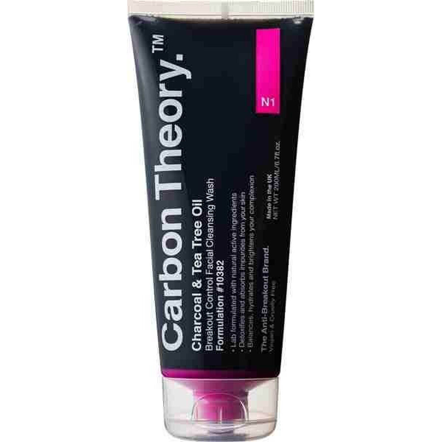 Carbon Theory Gel Limpiador Facial 200 ml, gel limpiador