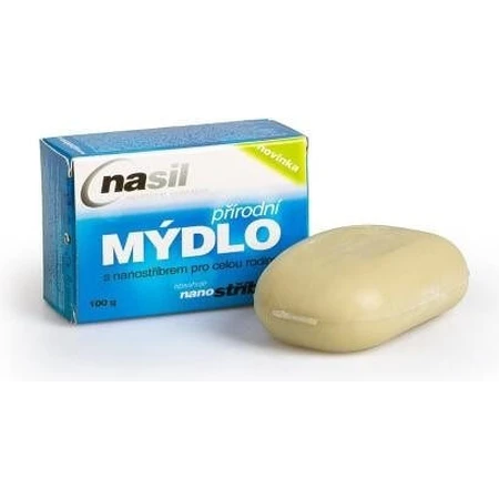 Jabón natural Ag+ con nanoplata 1×100 g, jabón