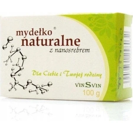 Jabón natural Ag+ con nanoplata 1×100 g, jabón