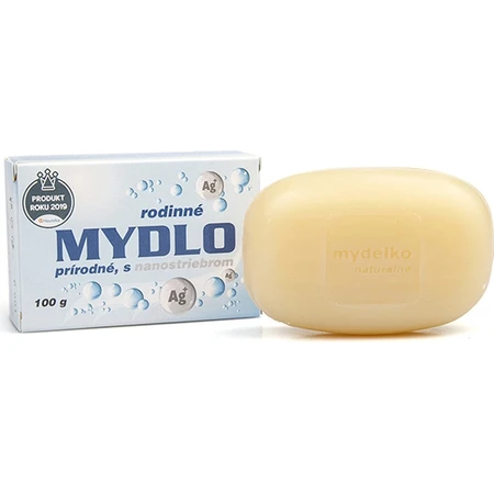 Jabón natural Ag+ con nanoplata 1×100 g, jabón