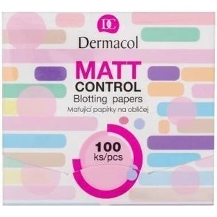 Dermacol Papeles Matificantes Matt Control 1×100 uds, papeles matificantes
