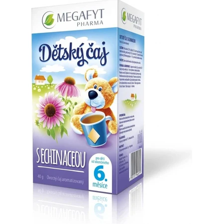 MEGAFYT Té para bebés con ECHINACEA 20×2 g (40 g), té de frutas y hierbas