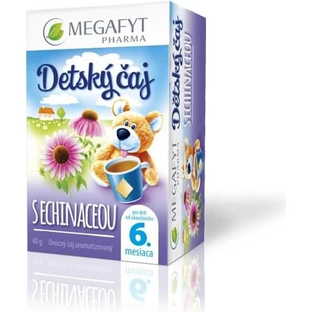 MEGAFYT Té para bebés con ECHINACEA 20×2 g (40 g), té de frutas y hierbas