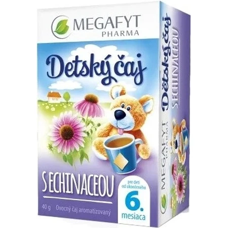 MEGAFYT Té para bebés con ECHINACEA 20×2 g (40 g), té de frutas y hierbas