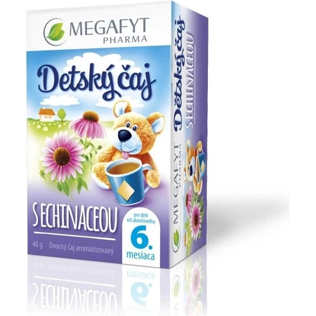 MEGAFYT Té para bebés con ECHINACEA 20×2 g (40 g), té de frutas y hierbas